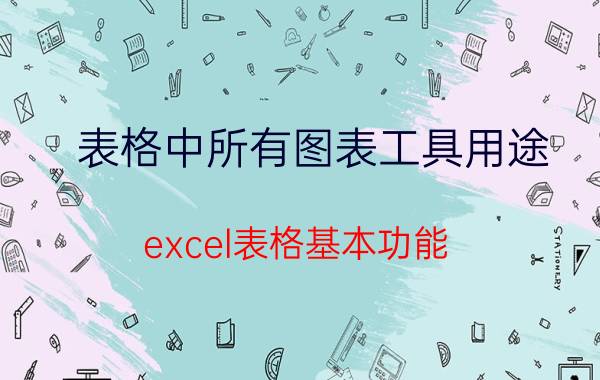 表格中所有图表工具用途 excel表格基本功能？